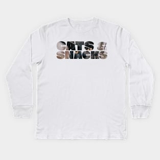 CATS & SNACKS Kids Long Sleeve T-Shirt